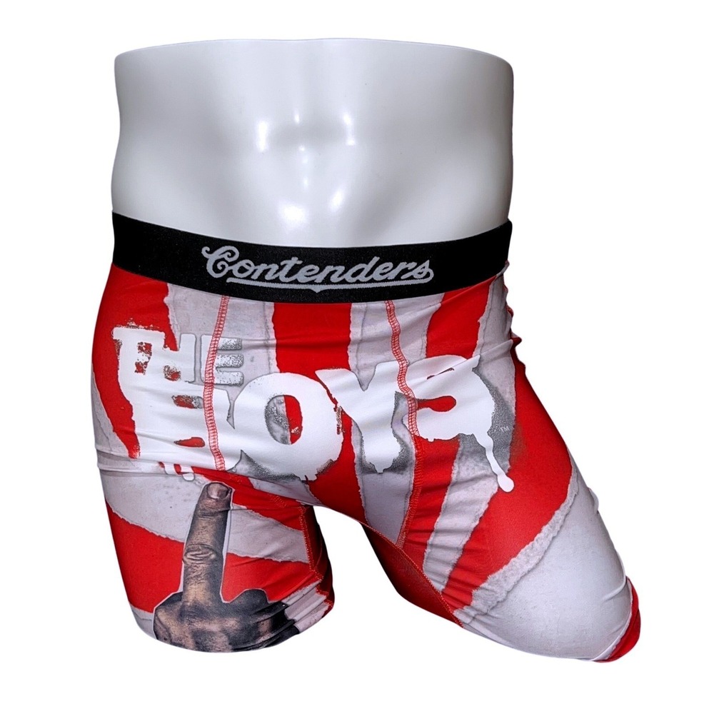 The Boys Never Meet Your Heroes Red Stripe Boxer Briefs Mens Medium (30-32) NEW - Picture 4 of 11